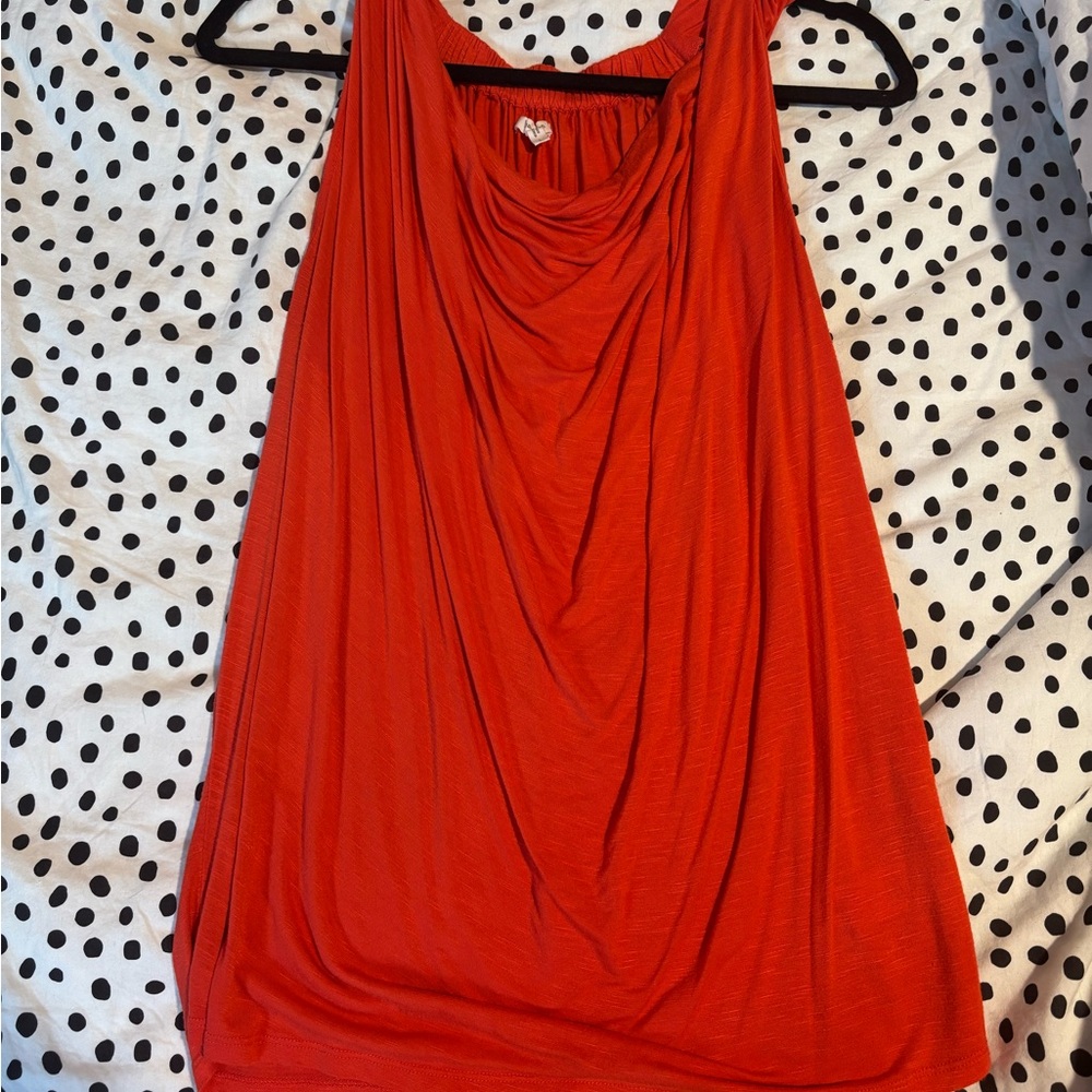Maurices Vibrant Orange Drape Tank Top